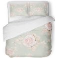 thumbnail image 1 of Juego de Ropa de Cama de 3 Piezas ABPHQTO Rosas Acuarela en Capullo Q Tamaño Twin, 1 of 1