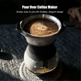 thumbnail image 3 of Labymos Pour Over Coffee Maker 7oz Paperless Glass Carafe with Stainless Steel Filter Reusable Glass, 3 of 8
