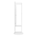 thumbnail image 6 of SamyoHome 3-in-1 Freestanding Jewelry Armoire Organizer for Women & Girls w/Coat Rack, Storage Shelves, White, 6 of 7