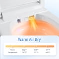 thumbnail image 5 of TICOZE Tankless Smart Toilet With Bidet Built In, One-piece Bidet Toilet Seat, Auto Flush,Heated Seat, Warm Water and Dry, Adjustable Temp,Remote Control Side Know, 5 of 9
