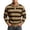 Khaki, variant on fnnxeal Mens Polo Shirts, Collared Long Sleeve Striped Casual Waffle Fall Winter Dark Blue Polo Shirts for Men Size 2XL