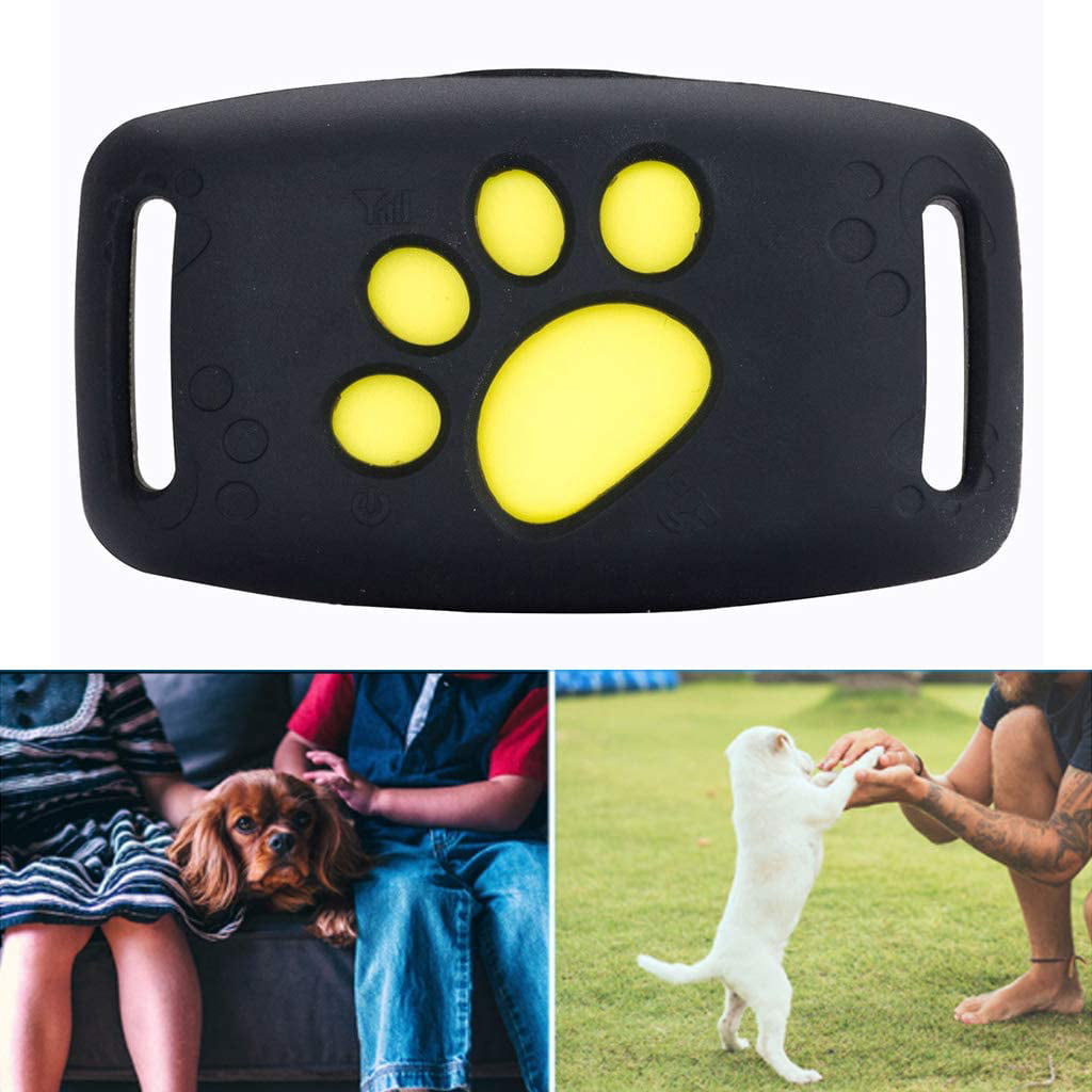 NA/ Marginf Mini Pets GPS Tracker Collar USB Cable Rechargeable Waterproof 5 Days Long Standby GMS Locator Tracking Alarm Device for Dogs Cats