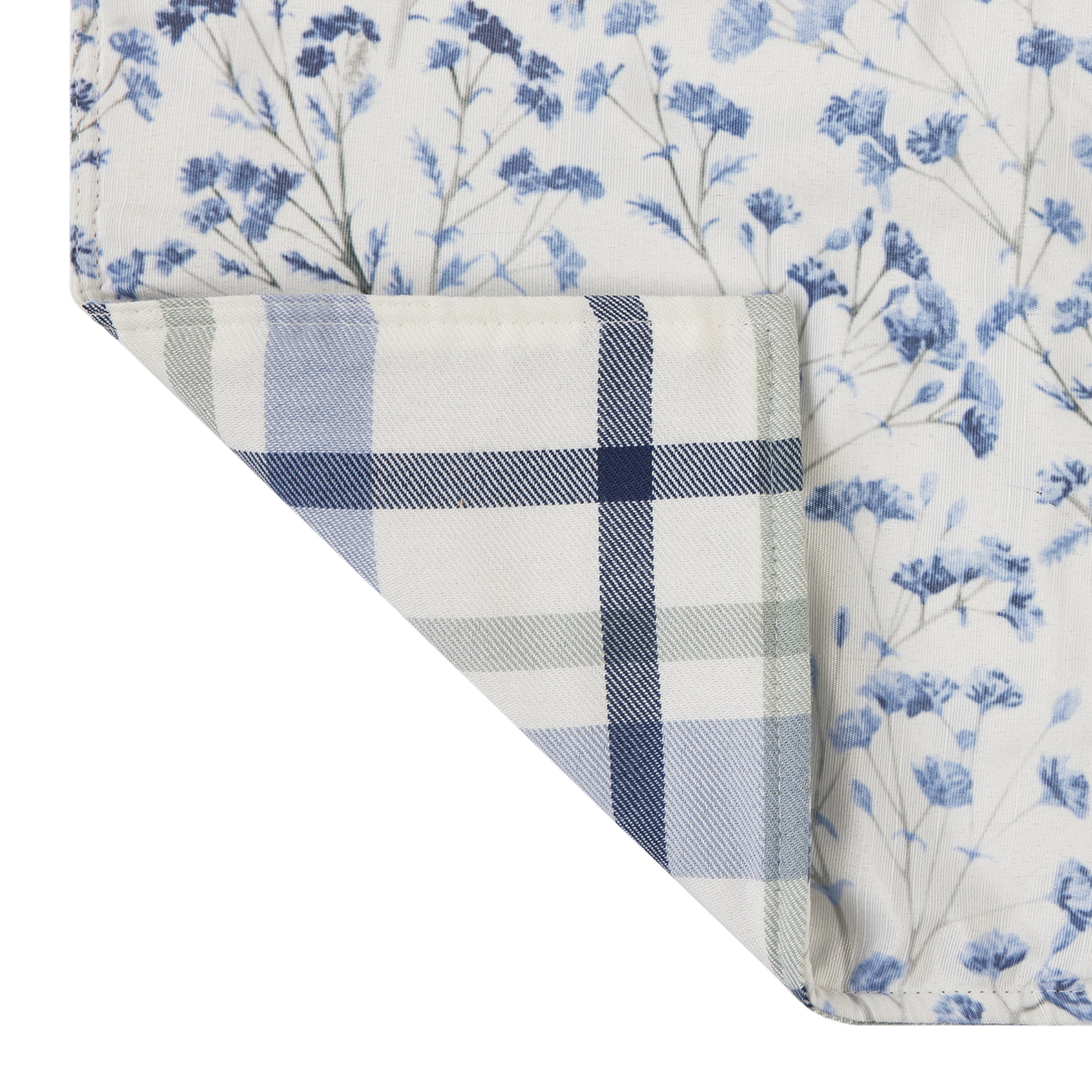 Mainstays Reversible Placemat - 14” x 19” - Blue Multi - 100% Polyester