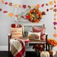 thumbnail image 5 of 2 Unidades de Hojas de Arce con Cinta para Colgar, Ideales para Decorar Fiestas y Halloween | Material: Papel Naranja | Decoración para Halloween y Acción de Gracias | 16 X 16 X 1 Cm | 50 G | Paquete, 5 of 6