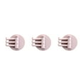 thumbnail image 2 of yingyy 1/2/3/5 Seamless Adhesive Hook Strong Bearing Capacity 3in1 Stick Hooks Hanging Rack Wall-Mounted Key Holder Towel Storage Racks Pink 3PCS, 2 of 6