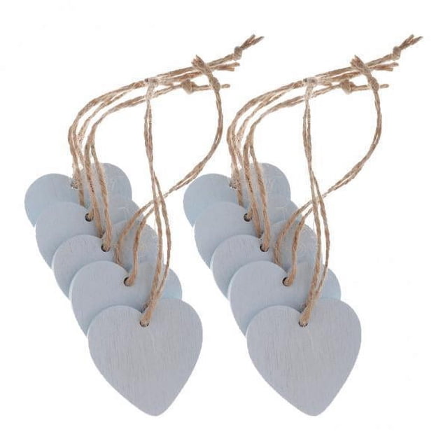 GUOOL 4-16pack 10x Painted Tags Hanging Craft Heimwerken Decorations Blue 4 Pcs