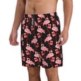 thumbnail image 2 of Pofeuu New Year Flamingo Prin Men's Swim Trunks Quick Dry Bathing Suit Swimming Board Shorts Mesh Lining Beach Swimwear-3X-Large, 2 of 6