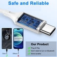 thumbnail image 5 of USB C Headphones Wired Compatible for iPhone 17/16/15, Type C Wired Earphones Ergonomic In-Ear Headset HiFi Stereo Earbuds with Mic&Volume Control Noise Cancelling Compatible for Samsung Galaxy,White, 5 of 6