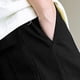 thumbnail image 4 of Puntoco Pantalones cargo de color sólido con bolsillos y cremallera, cintura elástica y largo completo para hombre, 4 of 6
