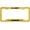 gold, variant on [Officially Licensed Product] - U.S. Army Airborne (Gold & Black Text) - Domed Custom-Made Personalized Narrow (Thin) Top 4 Hole Metal Car License Plate Frame with Free caps - Gold (Qty: 1 Frame)