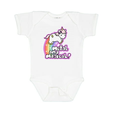 

Inktastic Metal & Magical Unicorn Gift Baby Boy or Baby Girl Bodysuit