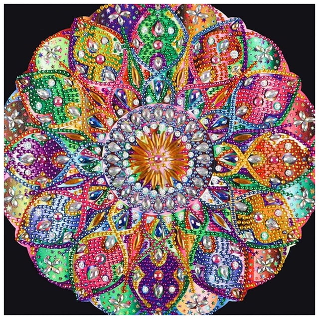 Cuadros Decorativos Pintura de diamantes de resina DIY Datura Rhinestone mosaico decoración del hogar para regalo de pared JShteea Nuevos Originales