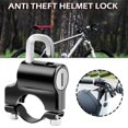 thumbnail image 5 of Motorcycle Universal Helmet Lock For Handlebar 7/8" 22-28mm Tube Bar Motorbike, 5 of 10