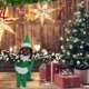 thumbnail image 1 of Snoop on The Stoop Christmas Elf Doll Fieltro Resina Muñecas Juguetes Ornamento (Verde B), 1 of 5