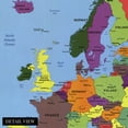 thumbnail image 2 of HISTORIX 2004 Map of Europe Poster Wall Art Print, 18 x 24 Inch, 2 of 8