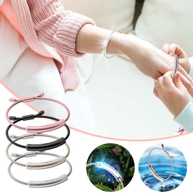 Fiudx Pulsera Repelente de Mosquitos Vigorosa, Anillo para El Pie con Aceite de Citronela, Protección Natural Sin Deet, Imprescindible para Viajes Al Aire Libre, Seguro para Todas Las Edades, 1,5 Ml,