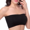 thumbnail image 2 of All-Match Strapless Bandeau Bra Women's Wireless Seamless Bra Padded Bralette, 2 of 5