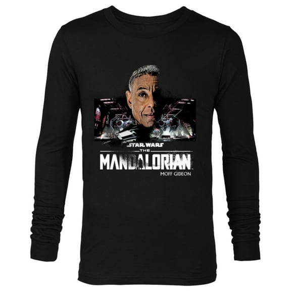 Star Wars The Mandalorian Season 3 Moff Gideon Distressed - Long Sleeve T-Shirt for Men - Customized-Black