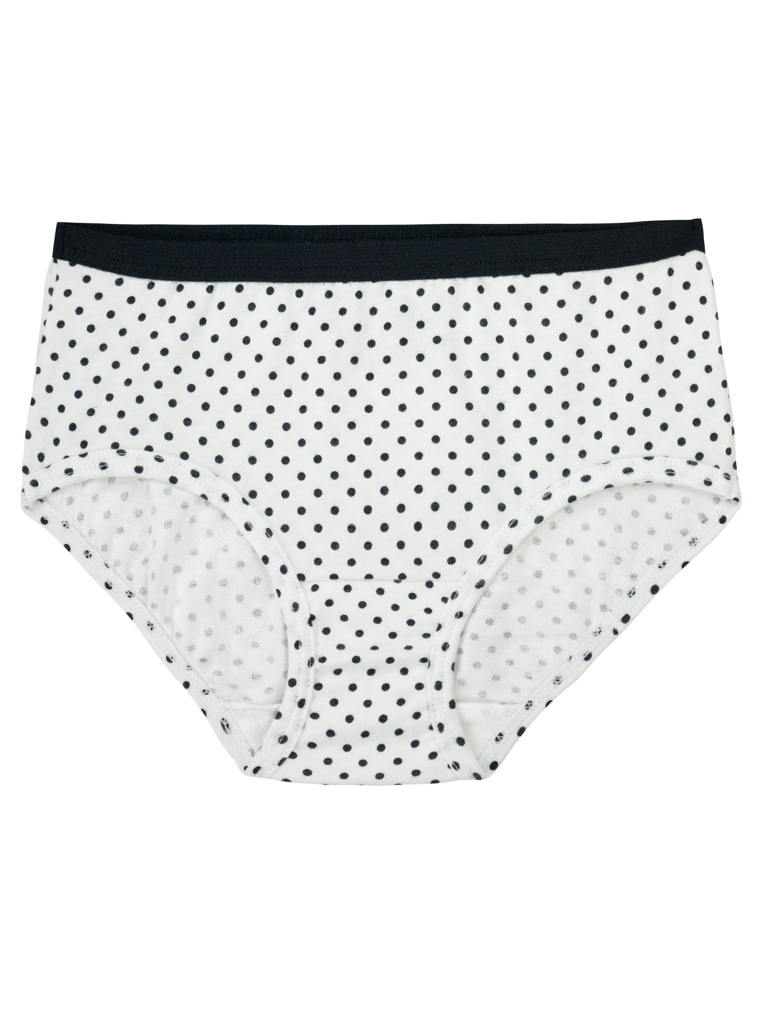 1 Pair Vintage Underwear Teenager Girls Cotton Panties Unused White  Underpants With Black Dot Pattern 100% Cotton 12 14 Years 