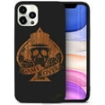thumbnail image 1 of Case Yard Wooden Case for iPhone-11-Pro-Max Soft TPU Silicone cover Slim Fit Shockproof Wood Protective Phone Cover for Girls Boys Men and Women Supports Wireless Charging Game Over Design, 1 of 7