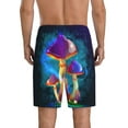 thumbnail image 5 of Cauagu Magic Mushrooms ,Fireflies Print Pajama Bottoms for Men Sleep Pajama Shorts Elastic Waistband Sleep Pajama Short Men's PJ Shorts -4X-Large, 5 of 6