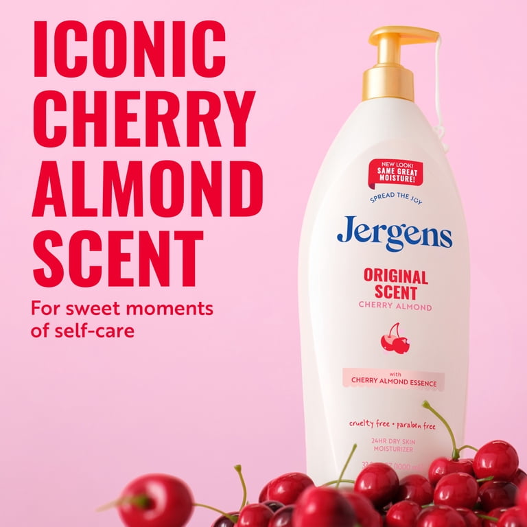 Jergens Original Scent with Cherry Almond Body Lotion Moisturizer