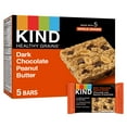 thumbnail image 1 of KIND Healthy Grains Bars, Dark Chocolate Peanut Butter, 35g, 5 Bars, 1 of 6