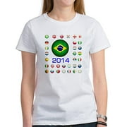 CafePress Womens Brazil 2014 World Cup Soccer T-Shirt