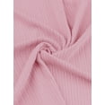 thumbnail image 5 of INSPIRE CHIC Womens Chemise Sleepdress Ribbed Knit Lace Button Down Spaghetti Strap Camisole Lingerie Nightie S Pink, 5 of 6