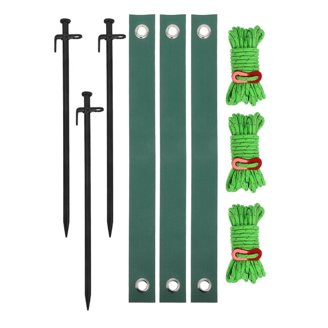 CIMAXIC 3Ud Kit De Soportes Para Árboles Con Resistentes Negras Para Jardinería Y Protección Del