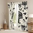 thumbnail image 3 of Homewish Country Botanical Tree Black Out Curtains,Gothic Skull Skeleton Curtains Pack of 2 (42x63 Each),Rustic Mushroom Butterflies Bedroom Curtains For Girl Boy,Breathable Home Decor, 3 of 6