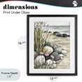 thumbnail image 4 of Stupell Industries Rustic Lodge Coastal Calm Pebbles Black Framed Print Under Glass, 13 x 16, by Riley B, 4 of 8