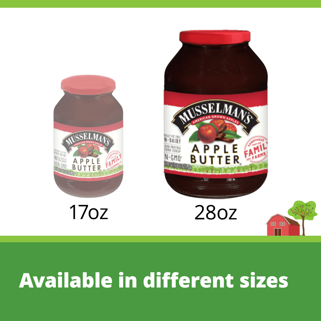 Musselman's Sugar & Cinnamon Apple Butter, Fat Free, 28 oz Musselman's Sugar & Cinnamon Apple Butter, Fat Free, 28 oz