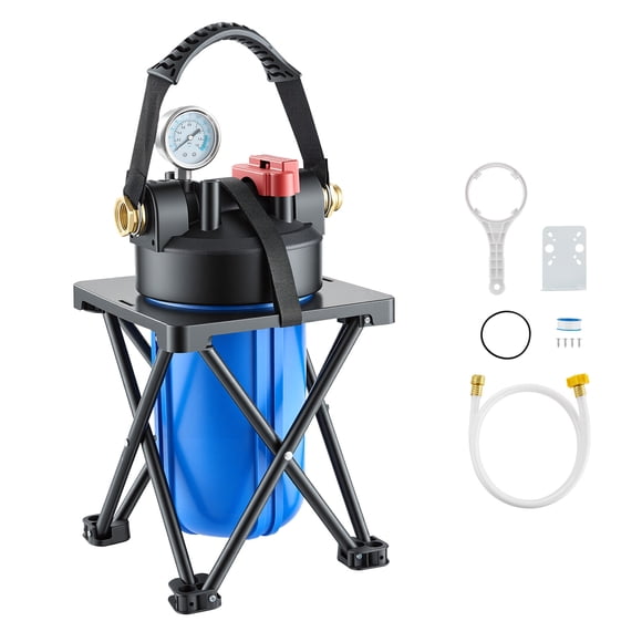 VEVOR RV Water Filter System, 0.5-Micron Premium RV Water Filtration System Replacement with Cartridge and Mounting Bracket for RVs & Campers, Reduces Sediment
