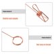 thumbnail image 3 of unbranded 4Ud Clip Metal Doble Oro Rosa Para Memo Foto Y Carteles En Oficina, 3 of 8