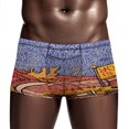 thumbnail image 3 of Phish Your Trip Is Short Men's Mesh Boxer Briefs Cooling Breathable Sports Underwear Vertical Fly, 3 of 5