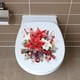thumbnail image 5 of Red Floral Wall Sticker Bedroom Door Bedside Table Background Decoration Self Adhesive Sticker Bathroom 10.8x10.8in, 5 of 6