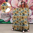 thumbnail image 4 of White Blue Sunflower Pattern Luggage Cover Fashion Suitcase Cover Baggage Covers Fit 25-28 Inch Luggage (Go Travel), 4 of 5
