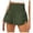 Dark Green, variant on LINGLANG Womens Running Quick Dry Shorts Workout Elastic Athletic Yoga Pants High Waist Fitness Gym Training Activewear Stretchy Sports Shorts
