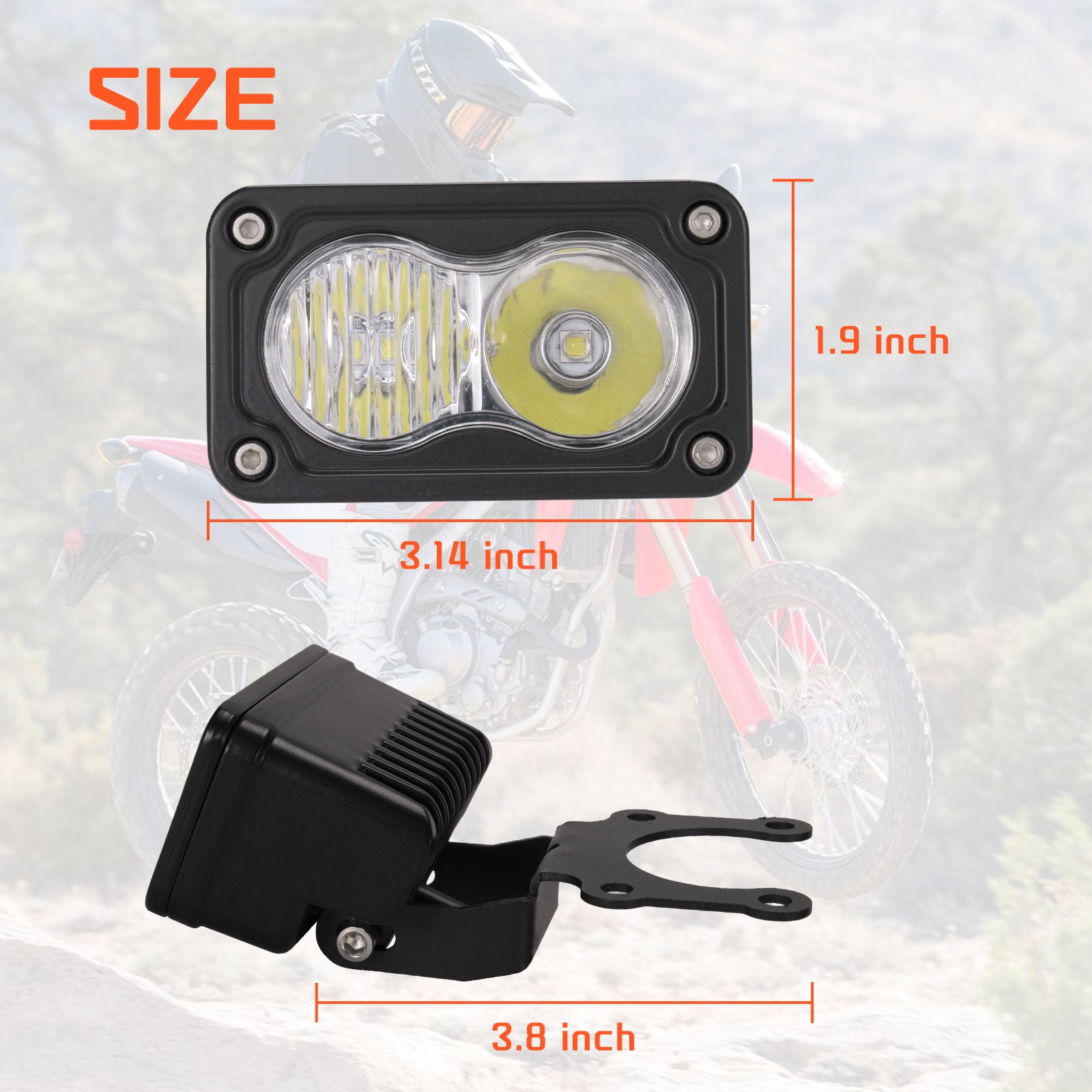 3" Plug & Play LED Headlight Kit Combo Beam for Talaria Sting Sur-Ron Segway X260