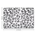 thumbnail image 5 of White and Gray Of Leopard Print Flannel Non Slip Door Rugs,Washable Door Mats Indoor,Decorative Door Mats,Dirt-Resistant and Absorbent Doormat for Entrance,Bedroom,Kitchen,Bathroom,23.5x16in(60x40cm), 5 of 5