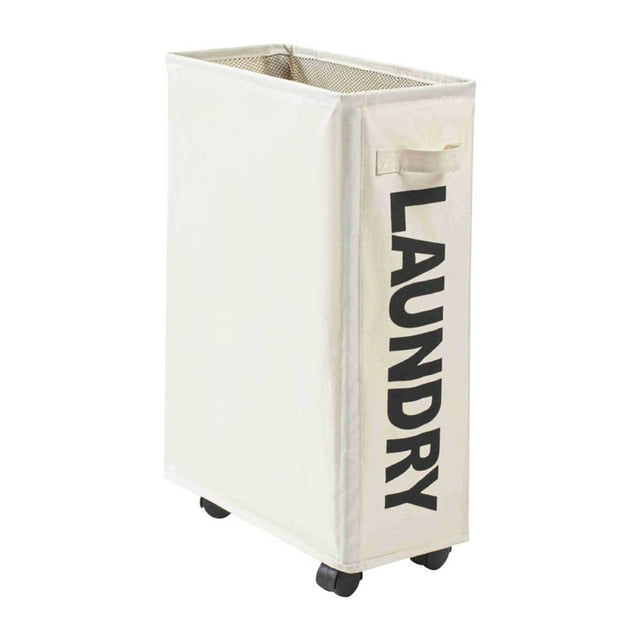 Promotion d'Été! Panier à Linge Sale à Grande Roue Imperméable pour la Maison Noir