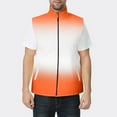 thumbnail image 5 of Womens Sports Zip-Up Vest Mens Athletic Hiking Lightweight Sleeveless Jackets Running Travel Adult Coats Orange, 3XL, 5 of 5