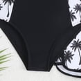 thumbnail image 3 of Hessimy Girls Swimsuit Bikini Set Two Piece Tankini Bathing Suit High Waisted Beach Swimwear Cute(Black,11-12 Years), 3 of 3