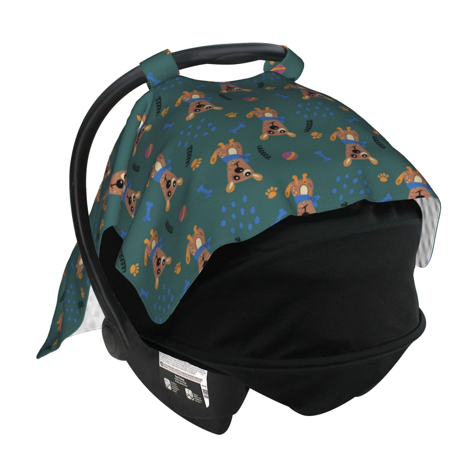 Car Seat Cover Baby - Bone Dog Puppy ball Breathable Infant Car Seat Cover for Baby Carseat, Lightweight Comfort Baby Essentials Must Haves Newborn Stuff for Girl Boy