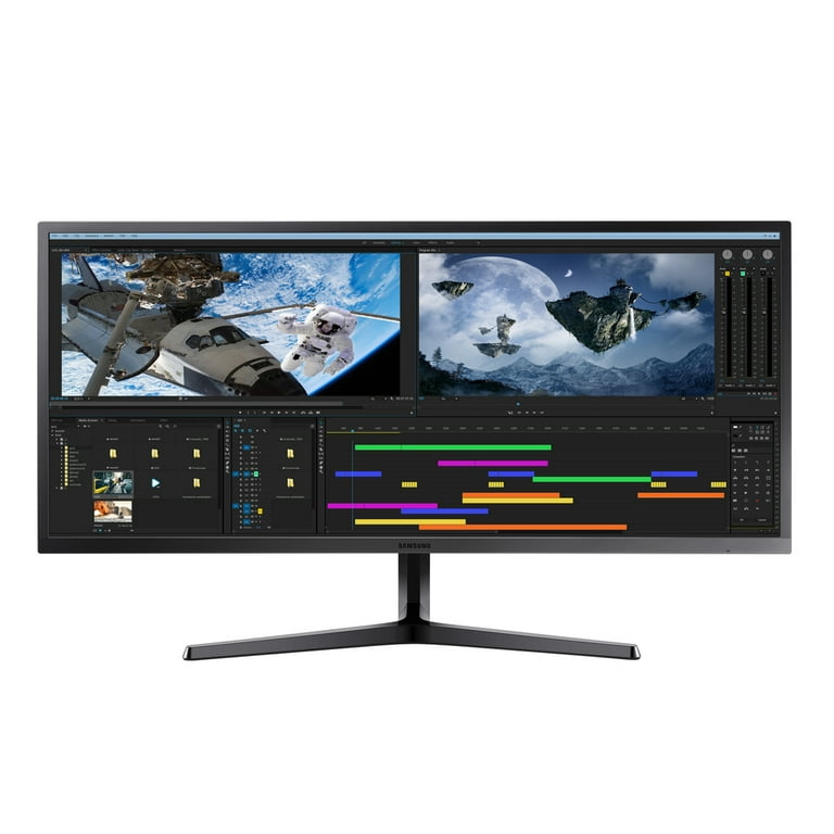 SAMSUNG 34-Inch SJ55W Ultrawide Gaming Monitor (LS34J550WQNXZA) – 75Hz  Refresh, WQHD Computer Monitor, 3440 x 1440p Resolution, 4ms Response