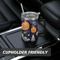 thumbnail image 7 of Halloween Coffee Tumble Happy Halloween Pumpkin Ghost Coffee Travel Mug with Straw,Thermal with Lids for Hot and Cold Drinks for Outdoor Sports Wedding 40 oz Spooky Cup, 7 of 7