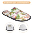 thumbnail image 3 of Fotbe Birds And Flowers Pantuflas Peludas para Mujer con Estampado, Zapatillas de Peluche, Zapatos de Invierno para Casa, Uso Interior y Exterior-Medium, 3 of 8
