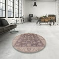 thumbnail image 3 of Ahgly Company Indoor Rectangle Mid-Century Modern Mauve Taupe Purple Oriental Area Rugs, 7' x 9', 3 of 6