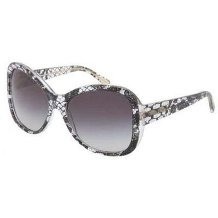 Dolce & Gabbana Mix&match Dg4132 Sunglasses 19018g Black Lace Gray Gradient 57 16 135